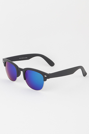 Bulky Polarized Clubmaster Sunglasses