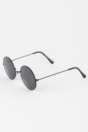 Tinted Metal Round Sunglasses
