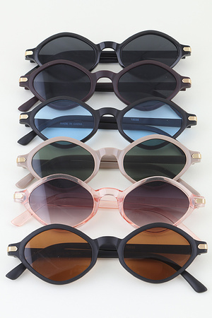 Geometric Diamond Tinted Sunglasses
