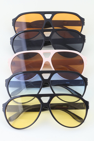 Straight Gradient Aviator Sunglasses