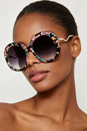 Modern Round Butterfly Sunglasses