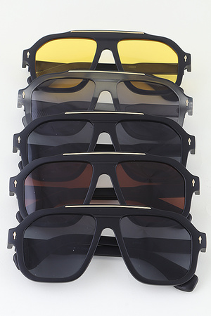 Straight Up Matte Aviator Sunglasses