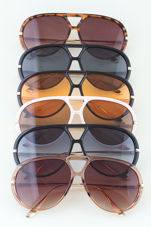 Elegant Round Aviator Sunglasses