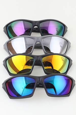 Future Scale Wrap Polycarbonate Sunglasses