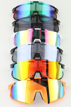Futuristic Polycarbonate Shield Sunglasses