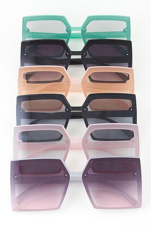 Minimal Bolted Gradient Butterfly Sunglasses