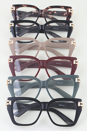 Modern Pillar Box Cateye Optical Glasses