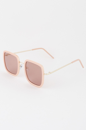 Minimal Tinted Square Sunglasses