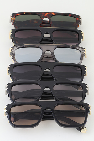 Two Toned Straight Pillar Sunglasses