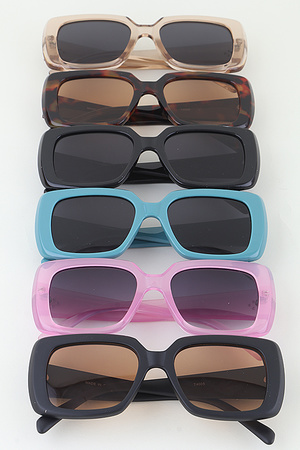 Retro Triple Bolted Box Sunglasses