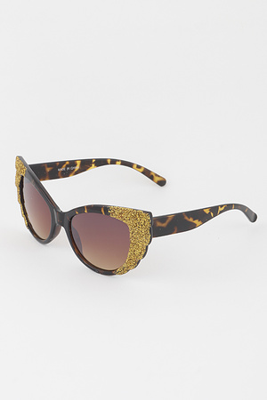 Glitter Wing Cateye Sunglasses