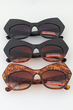 Retro Bulky Sharp Cateye Sunglasses