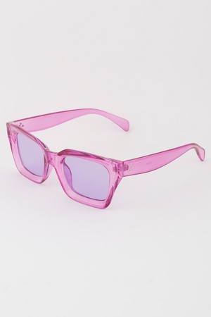 Bright Transparent Square Sunglasses