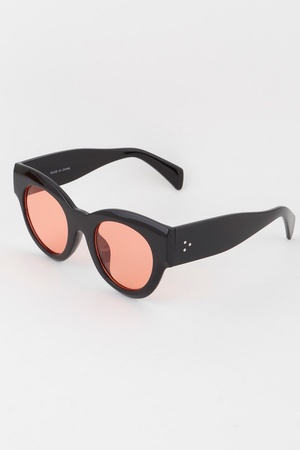 Bulky Round Cateye Sunglasses