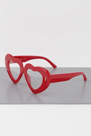 Bulky Bolted Heart Optical Glasses