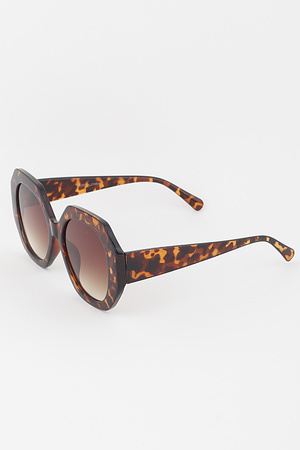 Bright Geometric Retro Sunglasses