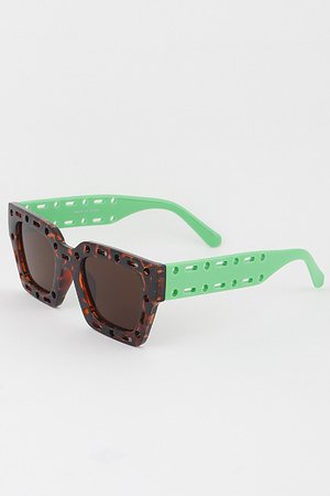 Multi Shape Cut Frame Sunglasses