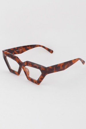 Sharp Geometric Cateye Optical Glasses