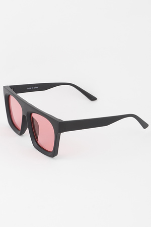Modern Straight Matte Sunglasses