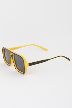Retro Bright Tinted Gradient Sunglasses
