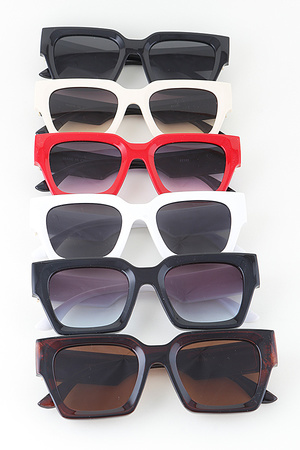Two Toned Classic Rhombus Sunglasses