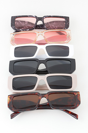 Modern Abstract Diamond Cut Sunglasses