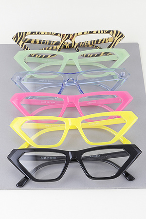 Retro Geometric Cateye Optical Glasses