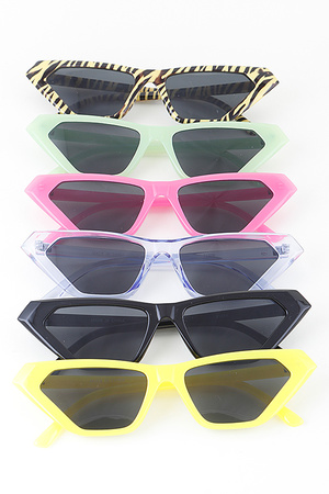 Retro Geometric Cateye Sunglasses