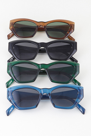 Classic Geometric Cut Sunglasses