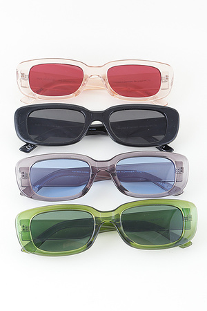 Bright Tinted Round Bar Sunglasses