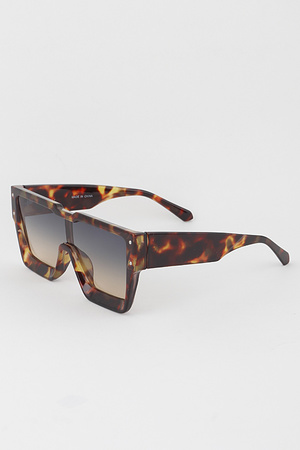 Straight Bolted Shield Sunglasses