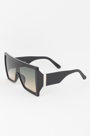 Straight Shield Gradient Sunglasses