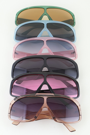 Bright Tinted Straight Sunglasses