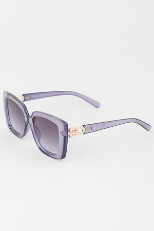 Oversized Gradient Square Sunglasses