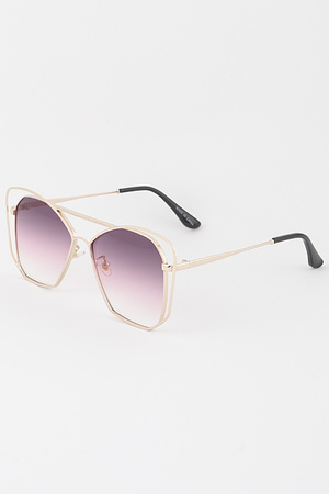 Modern Gradient Butterfly Sunglasses