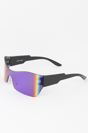 Curved Polycarbonate Shield Sunglasses