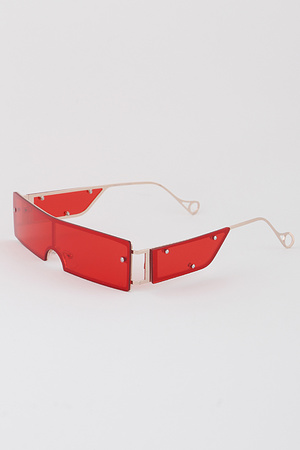 Minimal Bright Bar Sunglasses