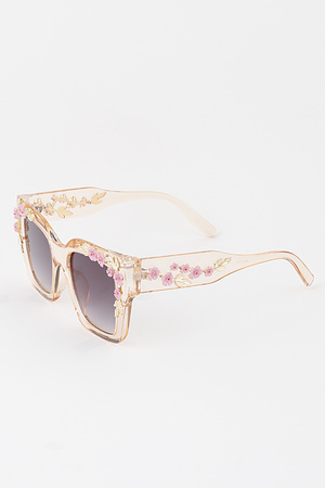 Flower Frame Butterfly Sunglasses