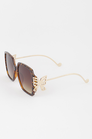 Bringht Tinted Link Chain Sunglasses