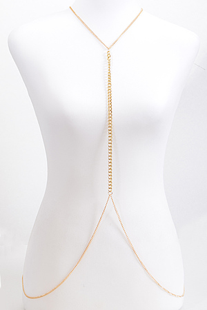 Neckline Chain Drop Body Chain