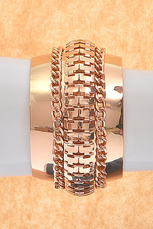 Chain and Cut Bracelet