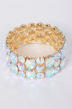 Stretch Shiny Crystals Bracelet