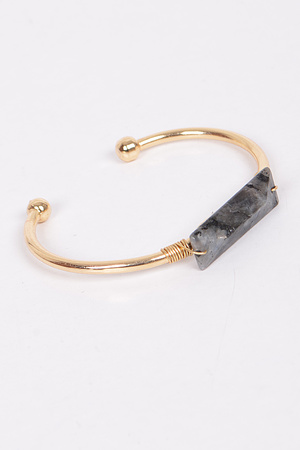 Open Cut Bracelet With Stone