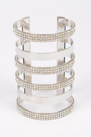 Rhinestone Metal Cuff