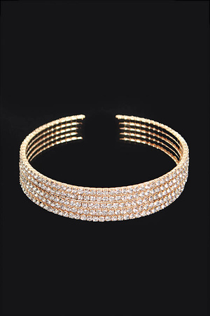 Wrap Rhinestone Bangle