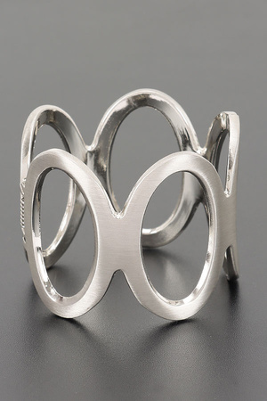 Metal Spring Hinge Cuff Bracelet