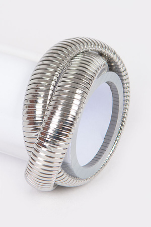 Aluminum Double Stretch Chain Bracelet