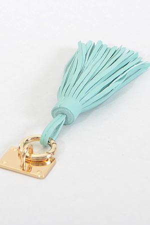 Tassel Keychain With Peel Off Square Attachment