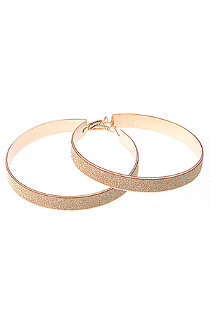 Bold Glitter Hoop Earring