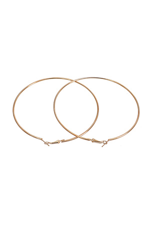 Plain Circle Hoop Set Earring